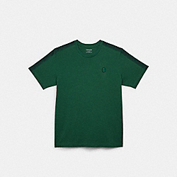 COACH C5234 Signature Tape T Shirt VERDANT GREEN