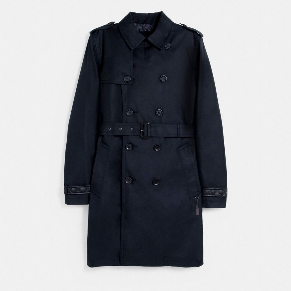 TRENCH COAT - C5235 - BLACK