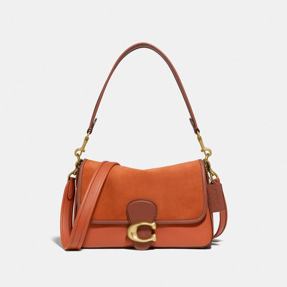 COACH C5262 Soft Tabby Shoulder Bag Brass/Canyon Multi