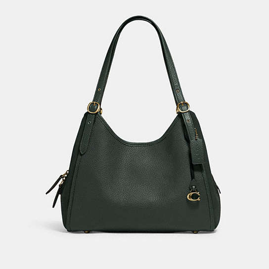 C5265 - Lori Shoulder Bag Brass/Amazon Green