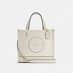 COACH C5268 - Dempsey Tote 22 With Coach Patch GOLD/CHALK