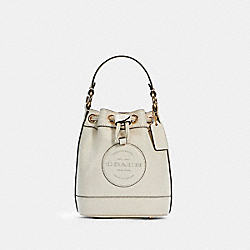 Dempsey Drawstring Bucket Bag 15 With Coach Patch - C5269 - GOLD/CHALK