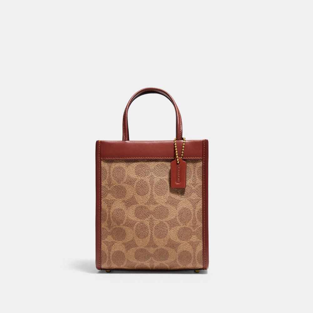 MINI CASHIN TOTE IN SIGNATURE CANVAS