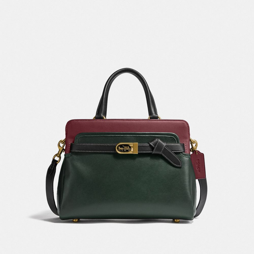 Tate Carryall 29 In Colorblock - BRASS/AMAZON GREEN MULTI - COACH C5316