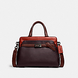 COACH C5316 - Tate Carryall 29 In Colorblock OXBLOOD MULTI/PEWTER