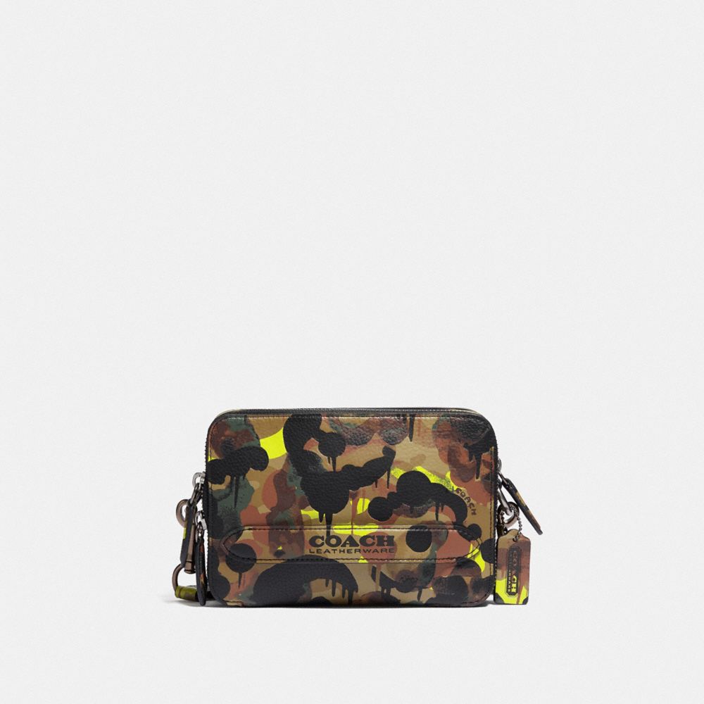 C5330 - Charter Crossbody With Hybrid Pouch With Camo Print GREEN/BLUE
