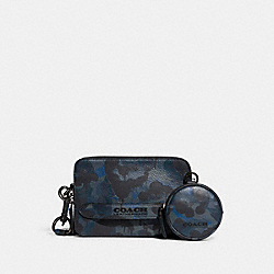 Charter Crossbody With Hybrid Pouch With Camo Print - C5330 - Blue/Midnight Navy