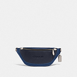 COACH C5343 League Belt Bag In Colorblock BLACK COPPER/DEEP BLUE MULTI