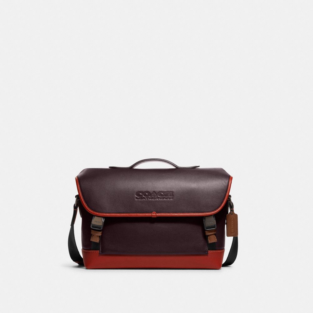 COACH C5344 League Bike Bag BLACK COPPER/OXBLOOD