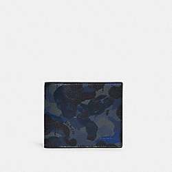 3 In 1 Wallet With Camo Print - C5349 - Blue/Midnight Navy