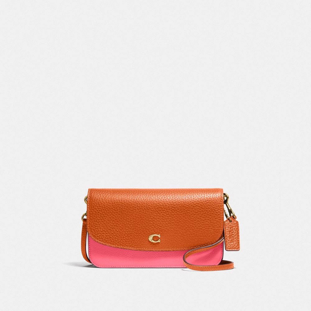 COACH C5361 Hayden Crossbody In Colorblock BRASS/WATERMELON MULTI