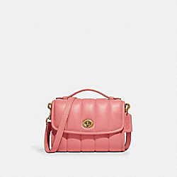 Kip Turnlock Crossbody With Quilting - BRASS/CANDY PINK - COACH C5367