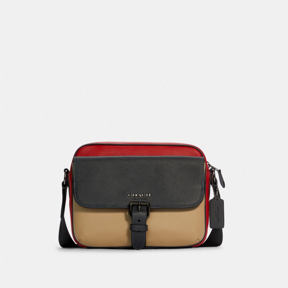 Hudson Crossbody In Colorblock - QB/LIGHT GRAVEL MIDNIGHT MULTI - COACH C5400