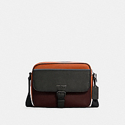 COACH C5400 - Hudson Crossbody In Colorblock QB/DARK BURGUNDY GINGER MULTI