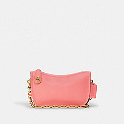 COACH C5430 - Swinger Bag With Chain BRASS/CANDY PINK