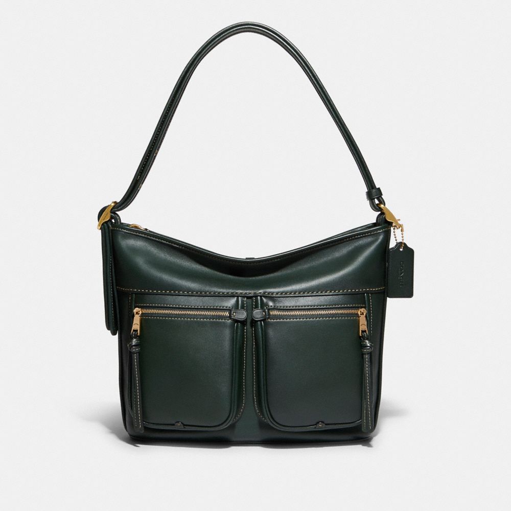 Andie Shoulder Bag - C5433 - BRASS/AMAZON GREEN