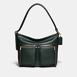 COACH C5433 - Andie Shoulder Bag BRASS/AMAZON GREEN