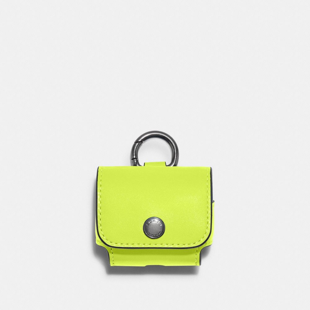 COACH C5459 WIRELESS EARBUD CASE QB/GLO LIME