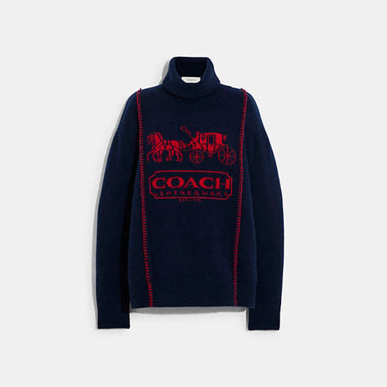 C5508 - Horse And Carriage Sweater NAVY