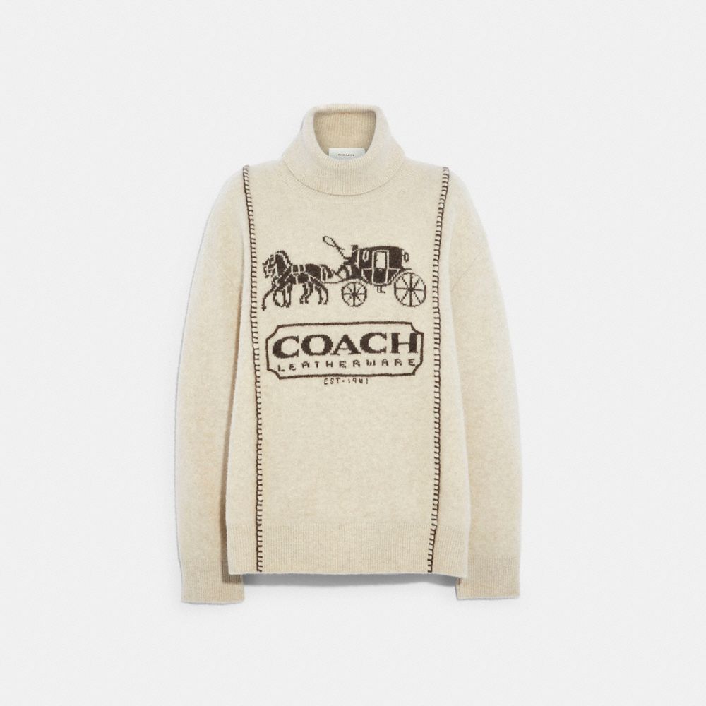 COACH C5508 Horse And Carriage Sweater NAVY
