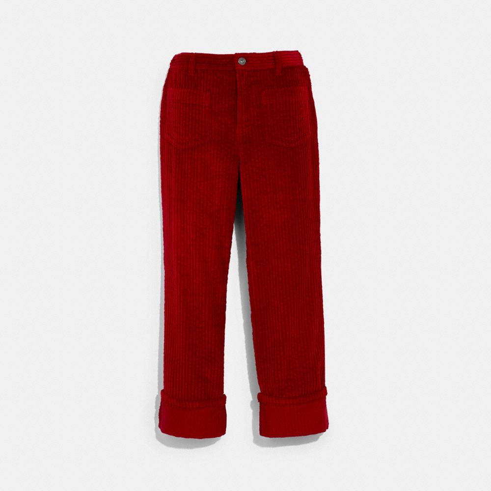 C5545 - Corduroy Pants Dark Teak