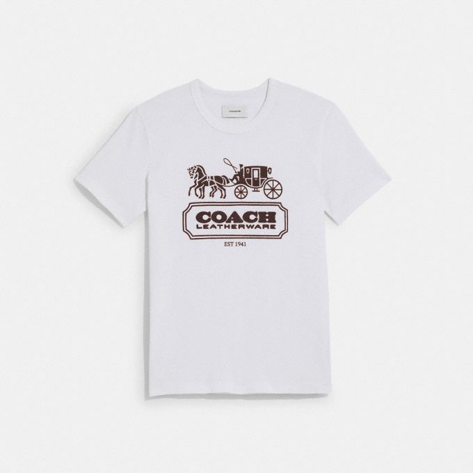 COACH Official Site Official page | HORSE AND CARRIAGE T-SHIRT IN 