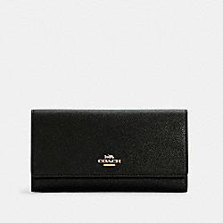 COACH C5578 Slim Trifold Wallet IM/BLACK