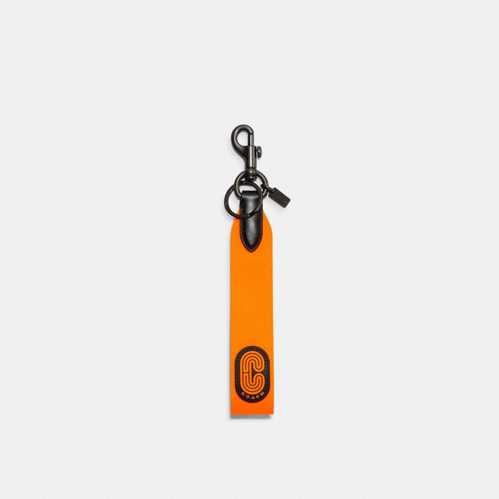 COACH C5581 LOOP KEY FOB QB/FLUO ORANGE