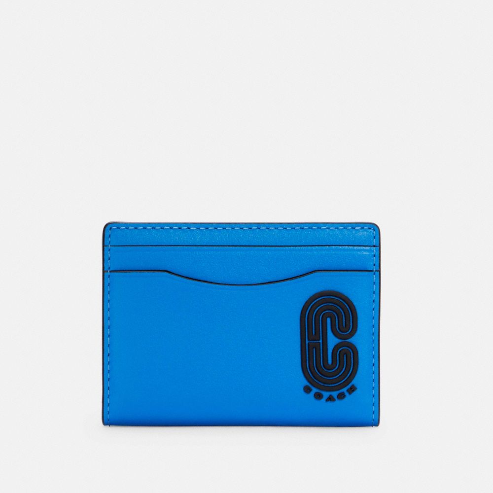 COACH C5594 MAGNETIC CARD CASE QB/BRIGHT BLUE