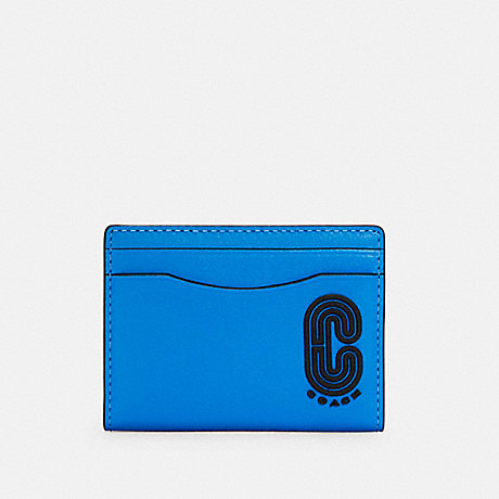 COACH C5594 MAGNETIC CARD CASE QB/BRIGHT BLUE