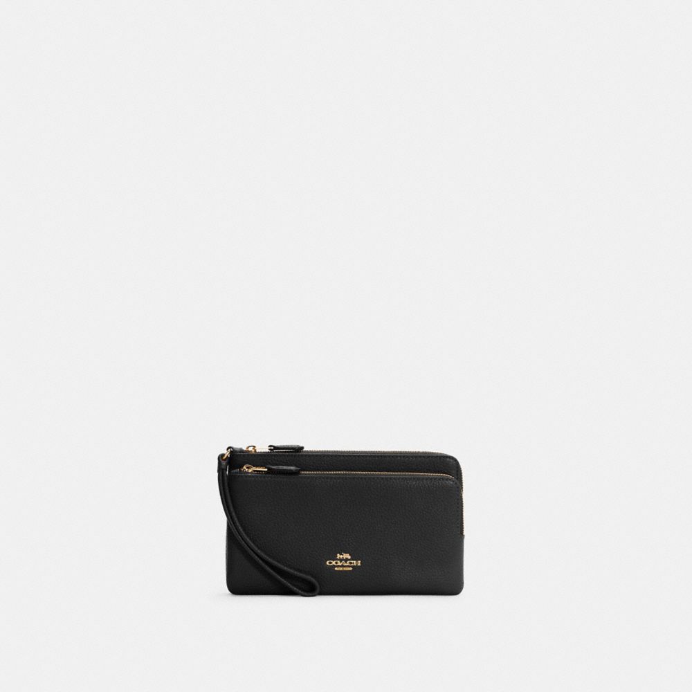 COACH C5610 DOUBLE ZIP WALLET IM/BLACK