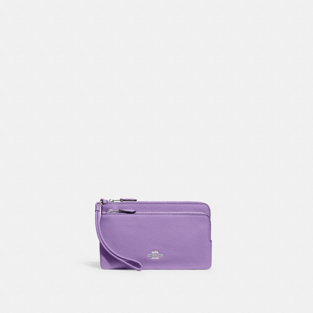Double Zip Wallet - C5610 - Silver/Iris