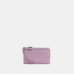 Double Zip Wallet - C5610 - Silver/Ice Purple
