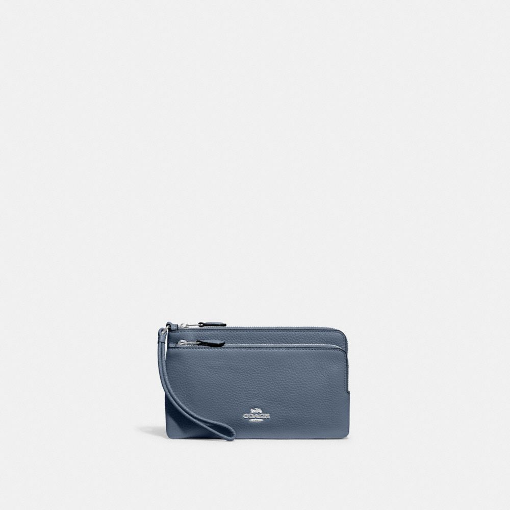 Double Zip Wallet - C5610 - Silver/Light Mist