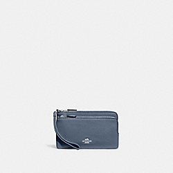 Double Zip Wallet - C5610 - Silver/Light Mist