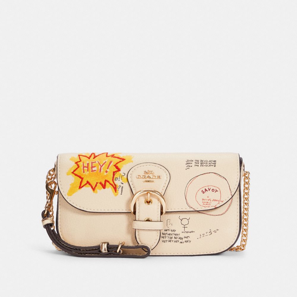 COACH X JEAN-MICHEL BASQUIAT KLEO CROSSBODY - IM/IVORY/MULTI - COACH C5612