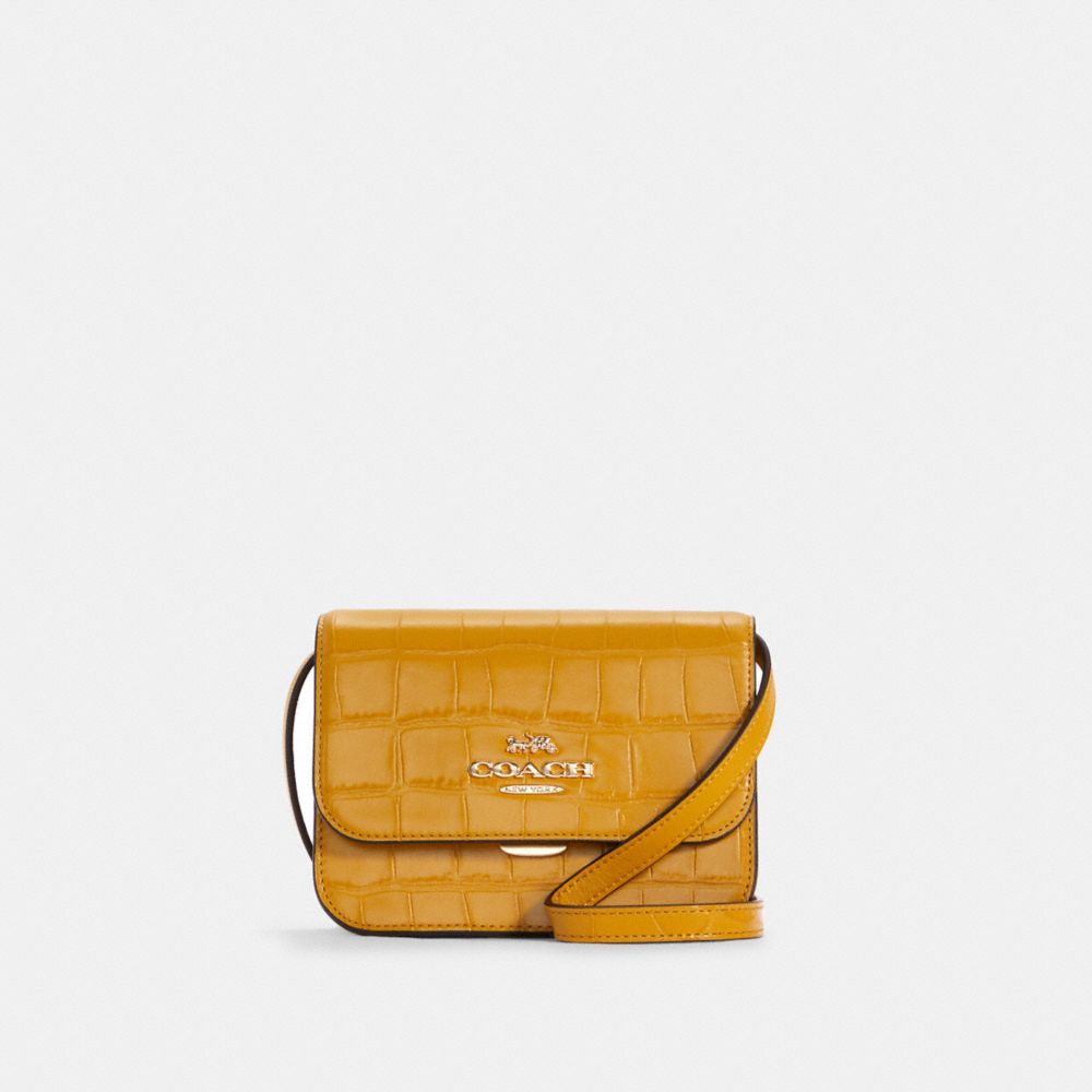 COACH Mini Brynn Crossbody - GOLD/FLAX - C5627