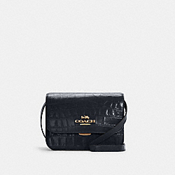 Brynn Flap Crossbody - GOLD/MIDNIGHT - COACH C5631