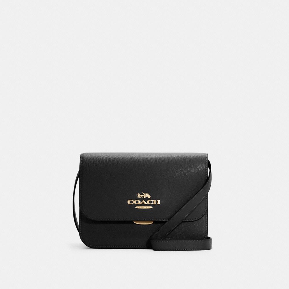 Brynn Flap Crossbody - C5632 - GOLD/BLACK