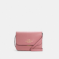 Brynn Flap Crossbody - C5632 - GOLD/TRUE PINK