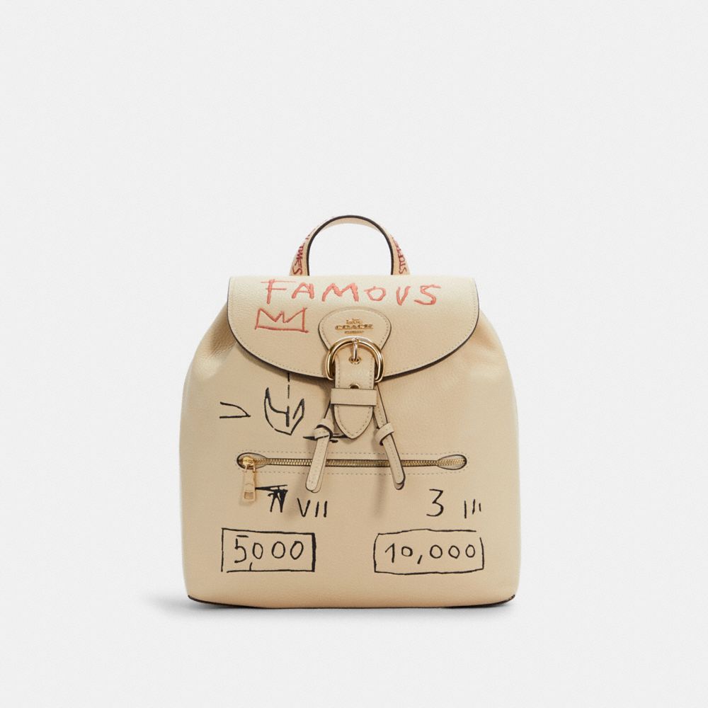 COACH C5662 COACH X JEAN-MICHEL BASQUIAT KLEO BACKPACK IM/IVORY-MULTI