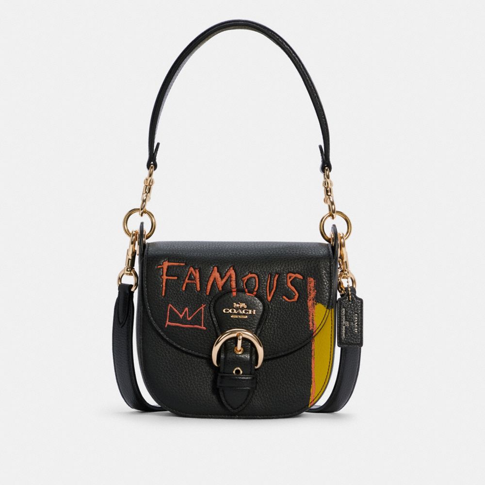 COACH X JEAN-MICHEL BASQUIAT KLEO SHOULDER BAG 17 - C5663 - IM/BLACK MULTI