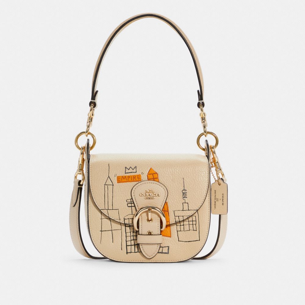 COACH X JEAN-MICHEL BASQUIAT KLEO SHOULDER BAG 17 - C5664 - IM/IVORY MULTI