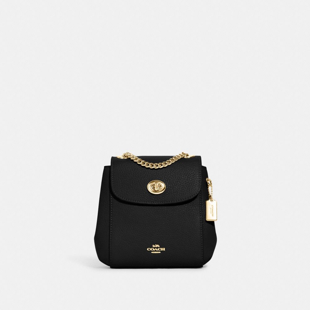 Convertible Mini Backpack - C5677 - Gold/Black