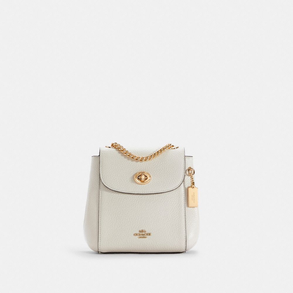 COACH Convertible Mini Backpack - GOLD/CHALK - C5677