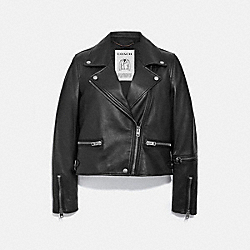 Leather Biker - C5742 - Black