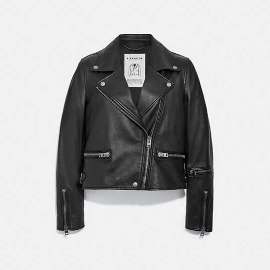 C5742 - Leather Biker Black