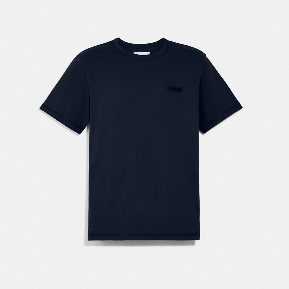 Essential T Shirt In Organic Cotton - NAVY - COACH C5763