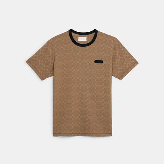 C5763 - Essential T Shirt In Organic Cotton Tan Signature
