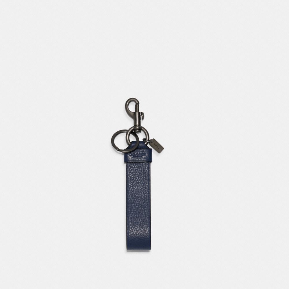 COACH C5765 - LOOP KEY FOB QB/COBALT